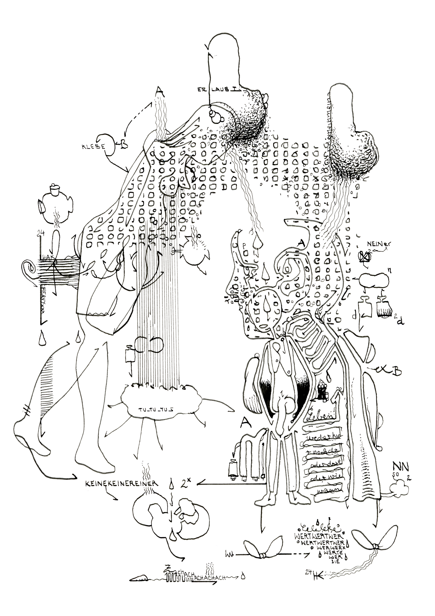 Hannes Kater –Tageszeichnung (Zeichnung/drawing) vom 07.06.2024 (1414 x 2000 Pixel)