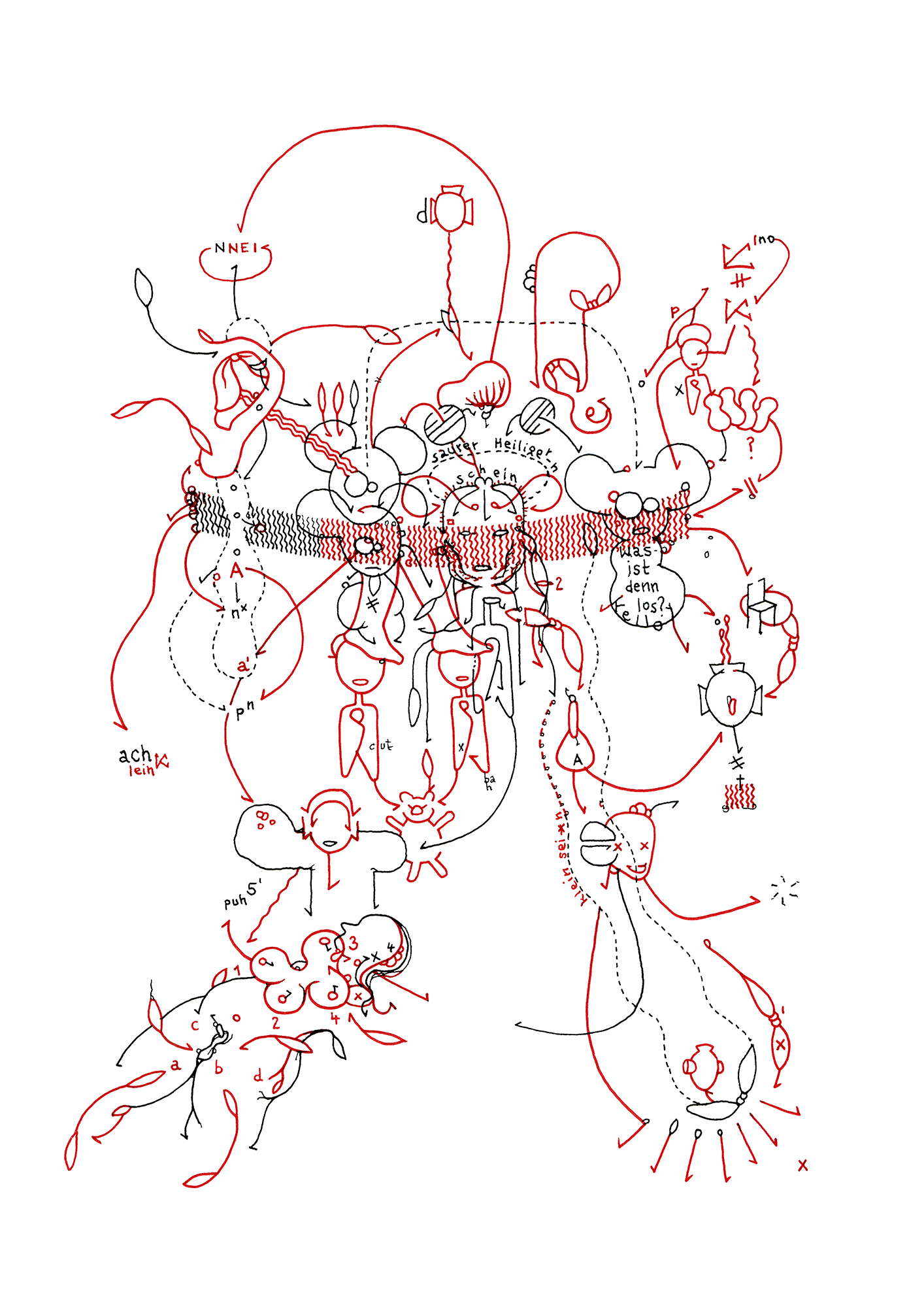 Hannes Kater –Tageszeichnung (Zeichnung/drawing) vom 13.09.2024 (1414 x 2000 Pixel)