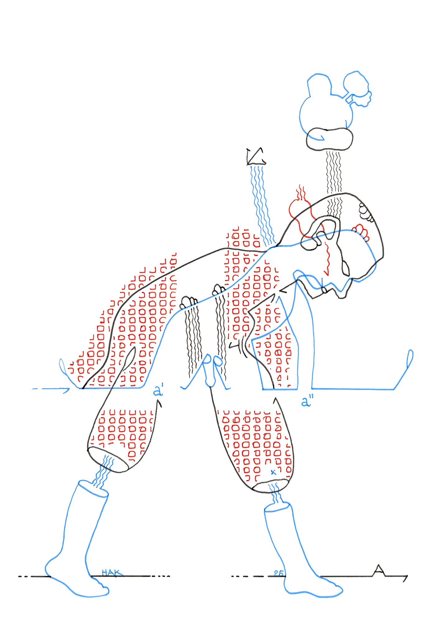 Hannes Kater –Tageszeichnung (Zeichnung/drawing) vom 16.05.2025 (1414 x 2000 Pixel)