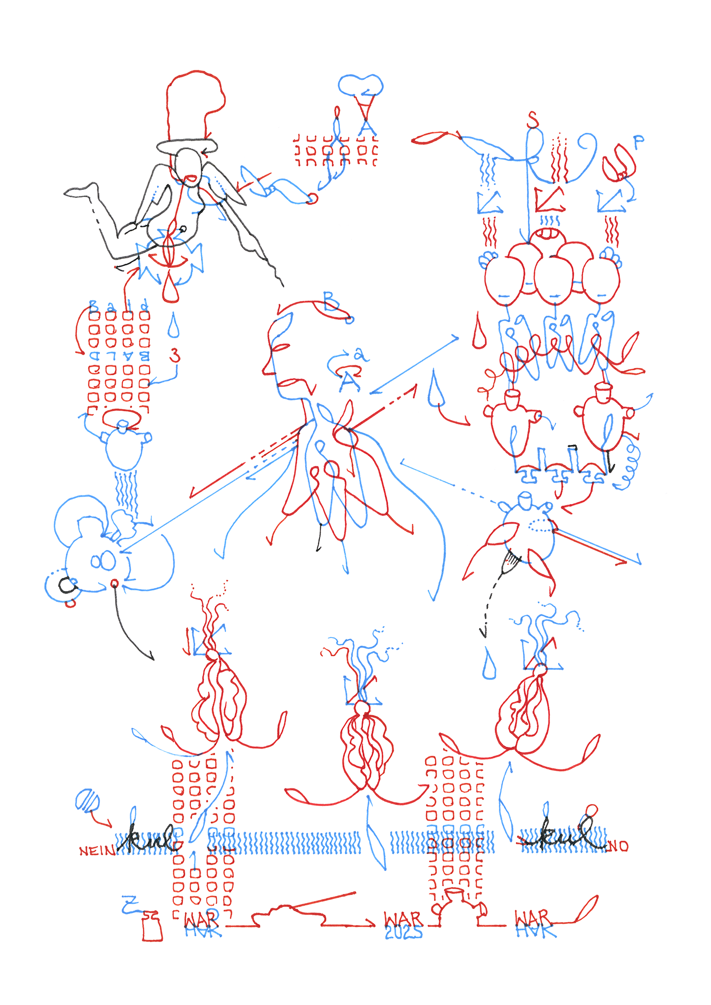 Hannes Kater – Tageszeichnung (Zeichnung/drawing) vom 05.12.2025 (1414 x 2000 Pixel)