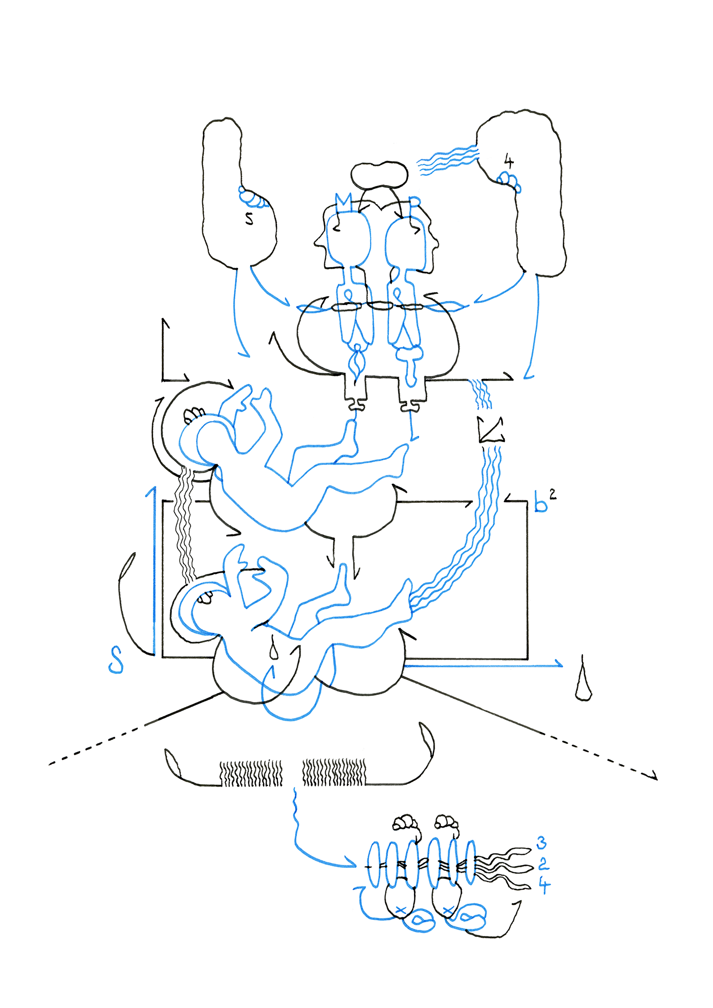 Hannes Kater  Tageszeichnung (Zeichnung/drawing) vom 22.01.2026 (1414 x 2000 Pixel)
