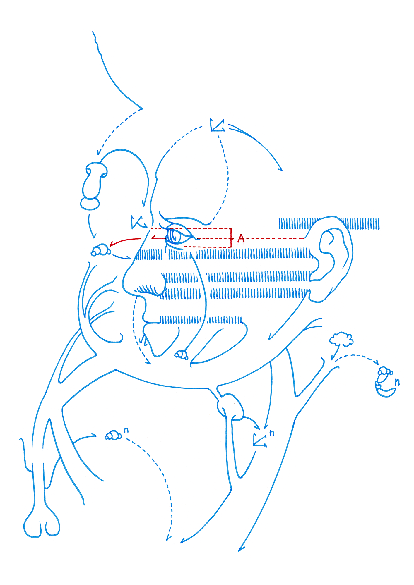 Hannes Kater – Tageszeichnung (Zeichnung/drawing) vom 02.10.2014 (1414 x 2000 Pixel)