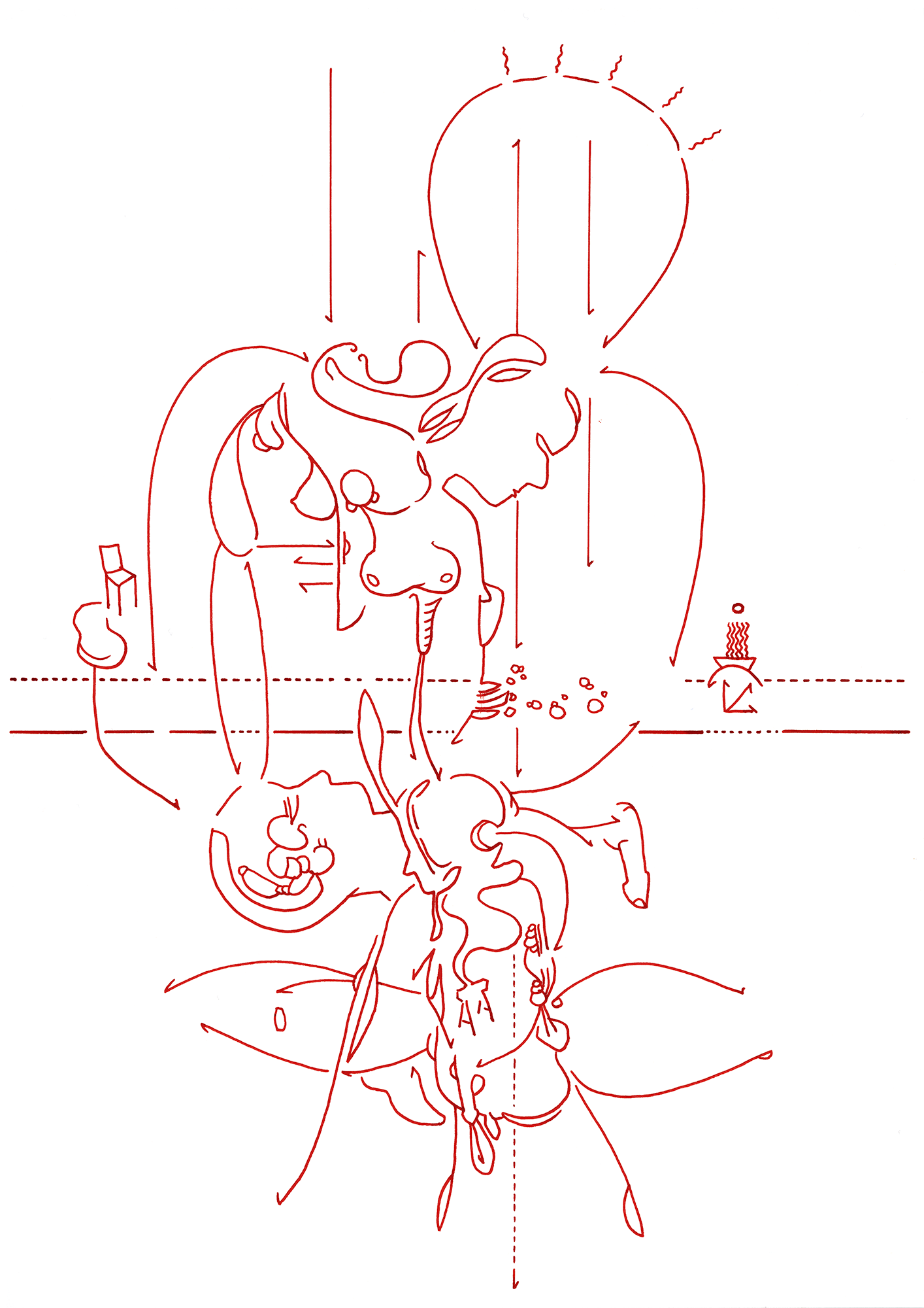 Hannes Kater – Tageszeichnung (Zeichnung/drawing) vom 16.08.2015 (1414 x 2000 Pixel)