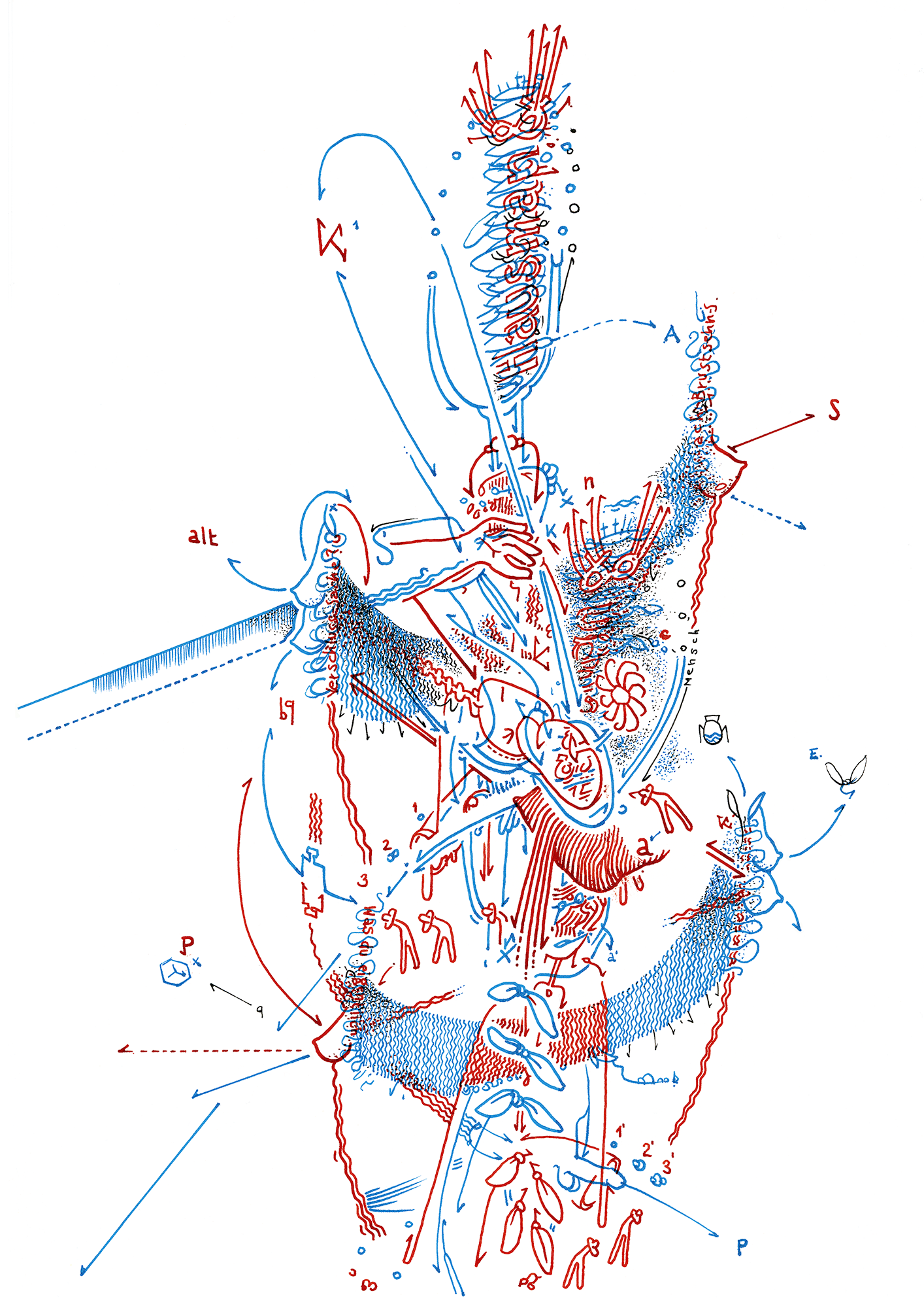 Hannes Kater  Tageszeichnung (Zeichnung/drawing) vom 08.10.2015 (1414 x 2000 Pixel)