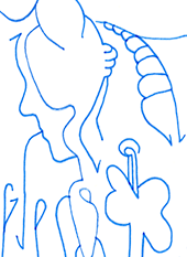 Hannes Kater  Detail einer Zeichnung 2026