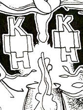 Hannes Kater – Detail einer Zeichnung aus dem Juni 2024