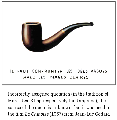 This is not a pipe_#63 [Godard I] - eine kommentierende Untersuchung zu "Der Verrat der Bilder" von Hannes Kater