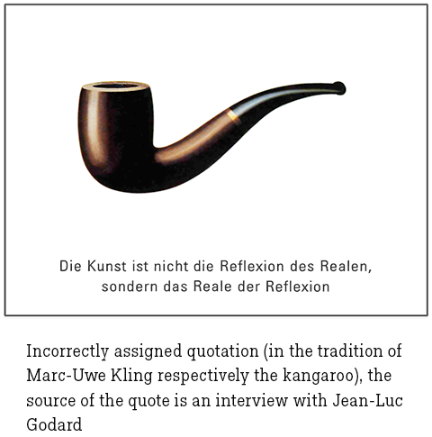 This is not a pipe_#64 [Godard II] - eine kommentierende Untersuchung zu "Der Verrat der Bilder" von Hannes Kater