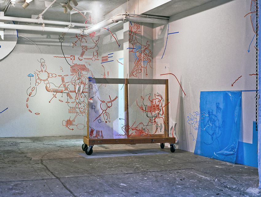 Hannes Kater:  Say Hi to the 7 Possibilities of Drawing, Goliath Visual Space (New York, New York), 2003