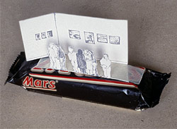 Erste Ausstellung auf'm Mars - Arbeit von Hannes Kater